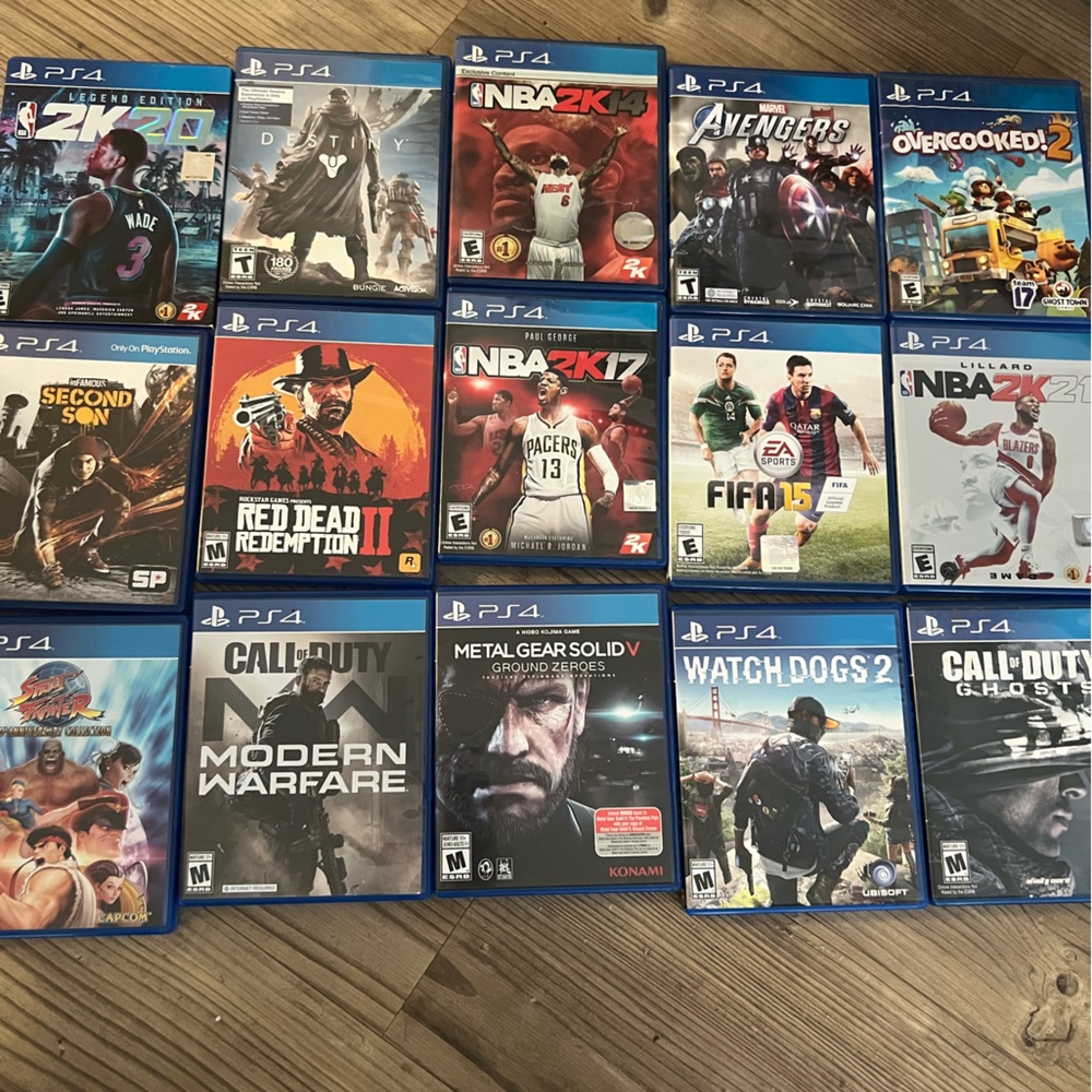 PS4 variety of games